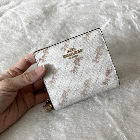 Coach Handbags - NWT Coach Horse Cart Logo Jacquard Prints Bifold French Wallet
